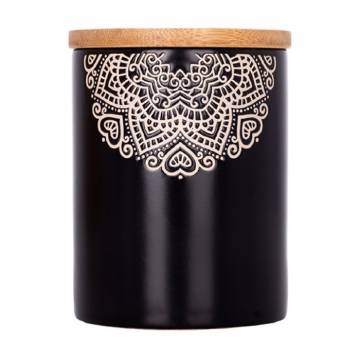 Банка для хранения сыпучих продуктов Limited Edition Kora с крышкой, черная, 500 мл (JH6009-5)