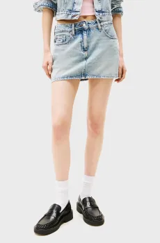 Женская голубая джинсовая юбка MICRO MINI Голубой 28 Tommy Jeans DW0DW20133