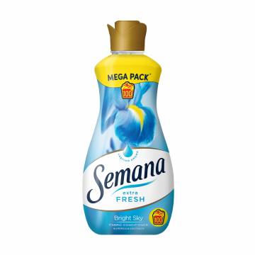 Кондиционер для белья Semana Extra Fresh Bright Sky, 100 стирок, 2 л Кондиционер для белья Semana Extra Fresh Bright Sky, 100 стирок, 2 л