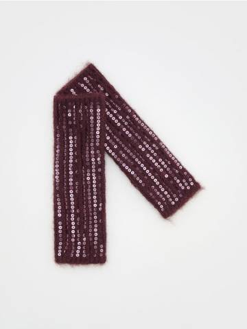 Reserved - LADIES` GLOVES - буряковий - 818BC-83X Reserved - LADIES` GLOVES - буряковий - 818BC-83X