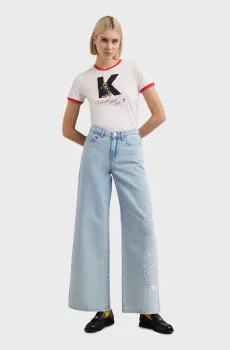 Женские голубые джинсы KL X DISNEY Голубой 29 Karl Lagerfeld A3W10120