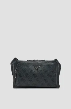 Мужская черная поясная сумка Черный ONESIZE Guess HMMILO.P5214;BLA