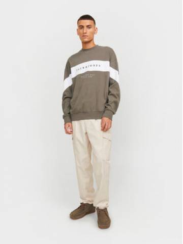 Jack&Jones Світшот Etimo 12249979 Зелений Loose Fit Jack&Jones Світшот Etimo 12249979 Зелений Loose Fit