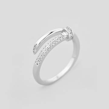 Серебряное кольцо Minimal 9510255б-16 16 Серебряное кольцо Minimal 9510255б-16 16