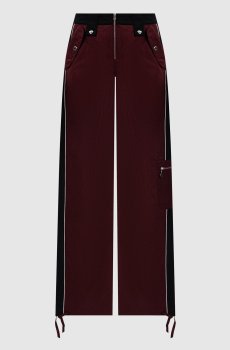 Бордовые спортивные штаны Raver в узор