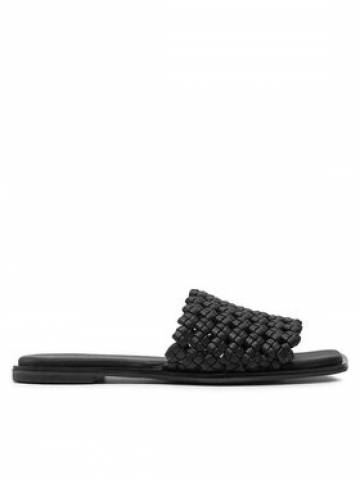 Calvin Klein Шльопанці Flat Slide Latt HW0HW02143 Чорний Calvin Klein Шльопанці Flat Slide Latt HW0HW02143 Чорний