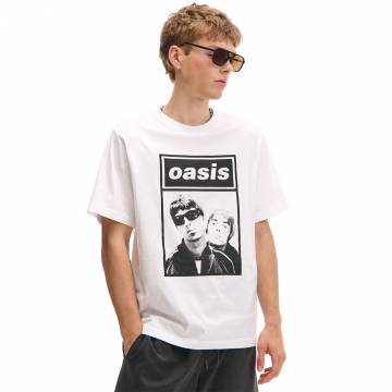 Cropp - Біла футболка з принтом Oasis - білий Cropp - Біла футболка з принтом Oasis - білий
