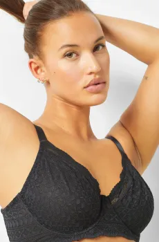 Женский черный бюстгальтер с мягкой чашкой IDOLE Черный 75E Etam 6540835