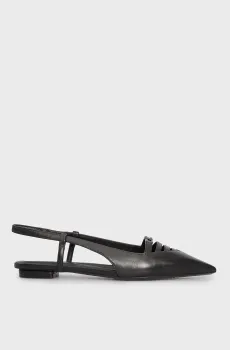 Женские черные кожаные слингбэки MIKADO Черный 39 DKNY K1524221