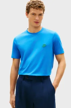 Чоловіча синя футболка MONOGRAM Синий S Tommy Hilfiger MW0MW43066