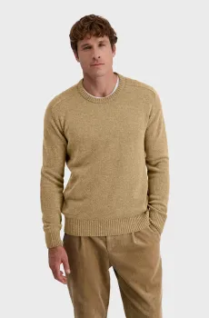 Мужской бежевый шерстяной джемпер Бежевый S Pierre Cardin PC.-C5 51600.5122