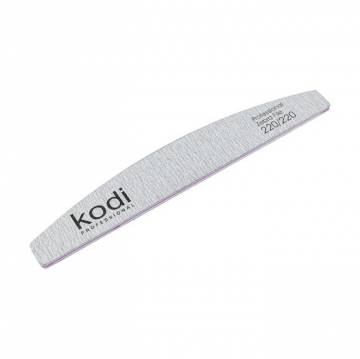 Пилка для ногтей Kodi Professional 220/220 грит полумесяц, светло-серая, 178*28*4 мм Пилка для ногтей Kodi Professional 220/220 грит полумесяц, светло-серая, 178*28*4 мм