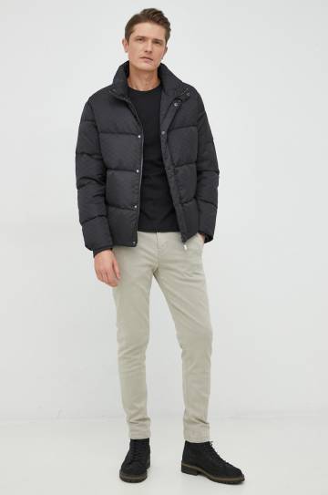 Пуховая куртка Emporio Armani мужская цвет чёрный зимняя Пуховая куртка Emporio Armani мужская цвет чёрный зимняя