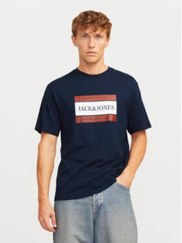 Jack&Jones Футболка Fredeiksberg 12262492 Cиній Regular Fit Jack&Jones Футболка Fredeiksberg 12262492 Cиній Regular Fit