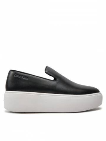 Calvin Klein Кросівки FLATFORM CUPSOLE SLIP ON LTH HW0HW01893 Чорний Calvin Klein Кросівки FLATFORM CUPSOLE SLIP ON LTH HW0HW01893 Чорний