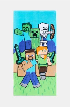 Бавовняний банний рушник Minecraft - різнобарвний
