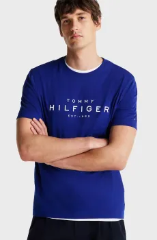 Мужская синяя футболка BIG HILFIGER TEE Синий L Tommy Hilfiger MW0MW37448