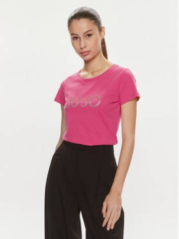 Liu Jo Футболка VA4216 JS923 Рожевий Regular Fit Liu Jo Футболка VA4216 JS923 Рожевий Regular Fit