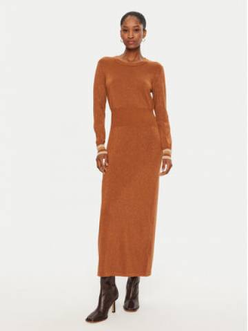 Gaudi Трикотажна сукня 421BD13009 Коричневий Slim Fit Gaudi Трикотажна сукня 421BD13009 Коричневий Slim Fit