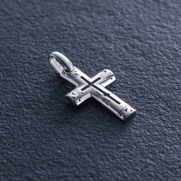Серебряный православный крест (чернение) 131733 Серебряный православный крест (чернение) 131733
