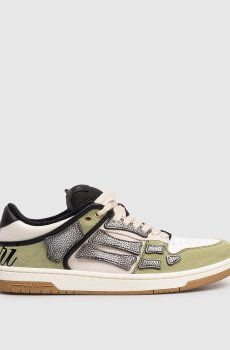 Кожаные кроссовки XL SKEL с принтом логотипа