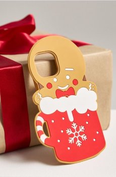 Чохол у формі пряникового чоловічка для iPhone 13/14 - різнобарвний