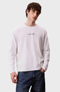 Мужской белый лонгслив STANDARD LOGO Белый XL Calvin Klein LV04LD232G