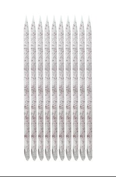 Палочки для кутикулы Cosmo Shop пластиковые, розовые с блестками, 93 мм, 50 шт (CS8450RG)