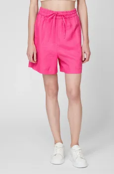 Женские малиновые льняные шорты Малиновый S PRPY PWWVSHOUA007