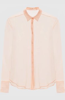 Розовая блуза из шелка