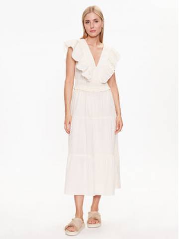 Gina Tricot Літня сукня Ruffle dress 20443 Écru Regular Fit Gina Tricot Літня сукня Ruffle dress 20443 Écru Regular Fit