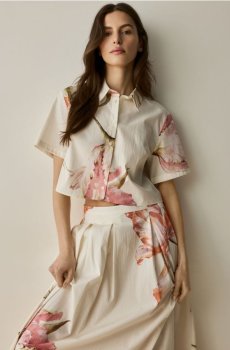 Reserved - Сорочка з квітковим принтом - різнобарвний - 445KM-MLC