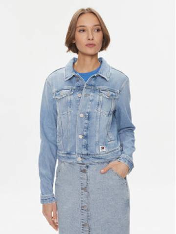 Tommy Jeans Джинсова куртка Izzie DW0DW17214 Голубий Slim Fit Tommy Jeans Джинсова куртка Izzie DW0DW17214 Голубий Slim Fit