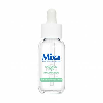 Сыворотка для проблемной, чувствительной кожи лица Mixa Anti-Imperfection Serum с салициловой кислотой и ниацинамидом, 30 мл
