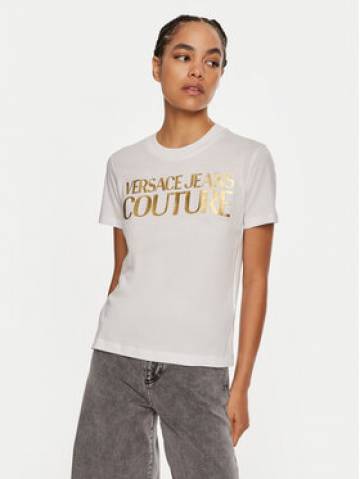 Versace Jeans Couture Футболка 77HAHT01 CJ00T Білий Regular Fit Versace Jeans Couture Футболка 77HAHT01 CJ00T Білий Regular Fit