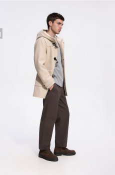 Reserved - Брюки carrot fit - кавовий - XL925-84X