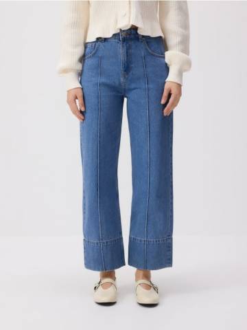 Reserved - Джинси straight leg з прошиванням - синій - 556CY-55J Reserved - Джинси straight leg з прошиванням - синій - 556CY-55J