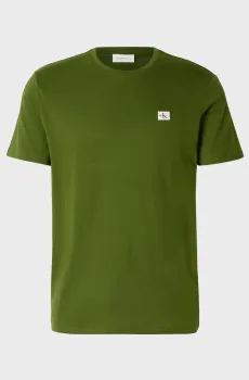 Мужская зеленая футболка BADGE 30S JERSEY CLASSIC Зеленый XL Calvin Klein Jeans LV04RC272G