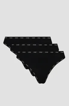 Женские черные трусики (3 шт) Черный XS Guess O4GG14.K6YW1;JBLK