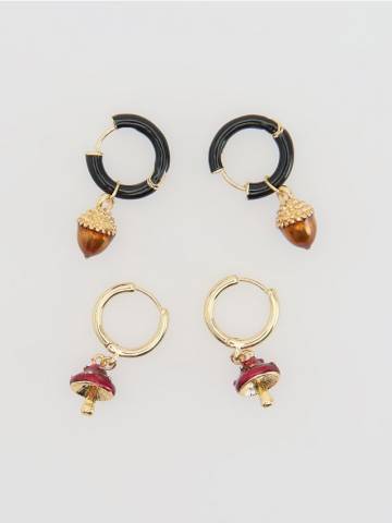 Reserved - Набір сережок, набір з 2 - різнобарвний - 357FD-MLC