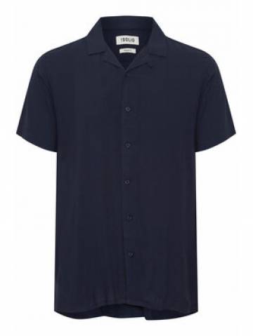 Solid Сорочка 21107683 Cиній Casual Fit Solid Сорочка 21107683 Cиній Casual Fit