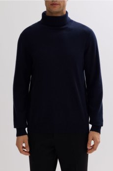 Reserved - Водолазка з мериносової вовни - темно-синій - 440GQ-59X