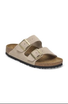 Замшевые шлепанцы Birkenstock Arizona