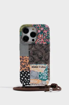 Женский чехол с узором для iPhone 16 Pro Разноцветный ONESIZE Bimba Y Lola 261BAFT16.28640