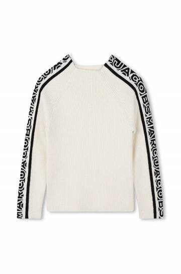 Детский свитер с примесью шерсти Marc Jacobs цвет серый W60268 Детский свитер с примесью шерсти Marc Jacobs цвет серый W60268