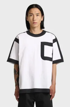 Мужская белая футболка new icon Белый M G-Star RAW D27773,E208