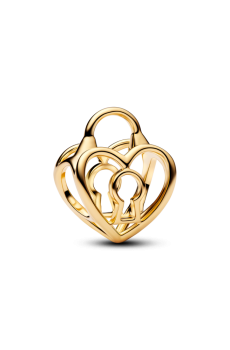 Намистина "Ажурне серце-замок"