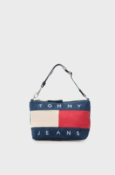 Женская синяя джинсовая сумка ARCHIVE Синий ONESIZE Tommy Jeans AW0AW18213