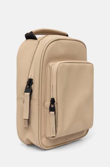 Рюкзак Rains Book Daypack Mini W3 цвет бежевый маленький однотонный 13690-24 Рюкзак Rains Book Daypack Mini W3 цвет бежевый маленький однотонный 13690-24