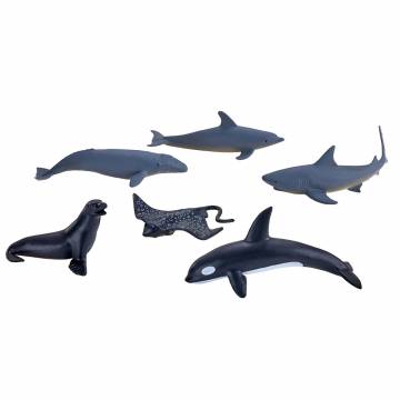 Набір фігурок Mojo Морські мешканці акула, скат, касатка, кит, морський лев, дельфін (380083/1)